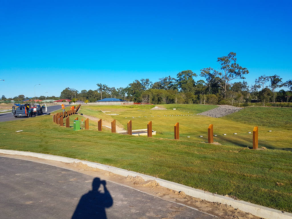 image of previous construction fencing job after posting