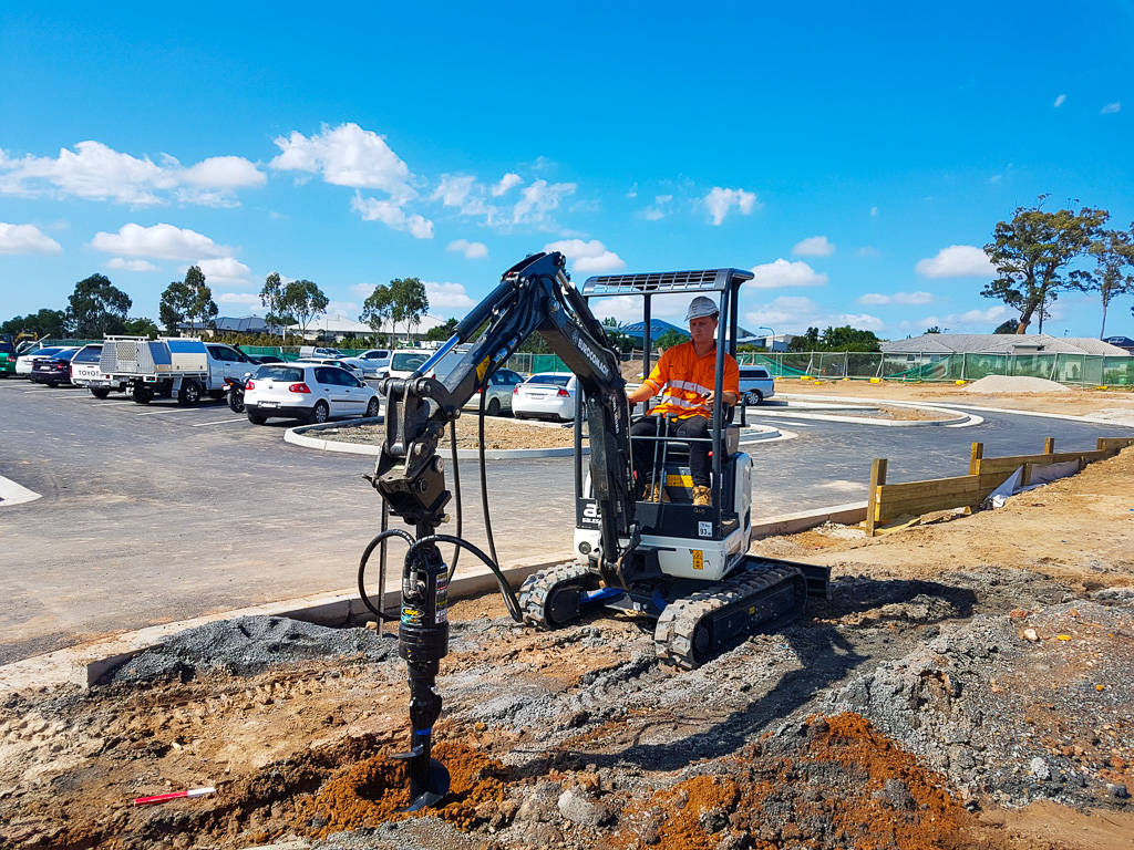image of excavator in use