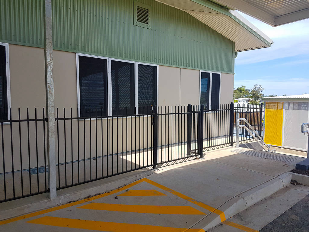 image of previous construction job security fence