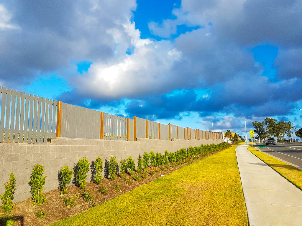 image of previous construction timber and concrete wall